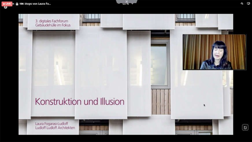 Die Berliner Architektin Laura Foragasi-Ludloff zeigte an verschiedenen Projekten, wie sich textile Architektur umsetzen lässt.