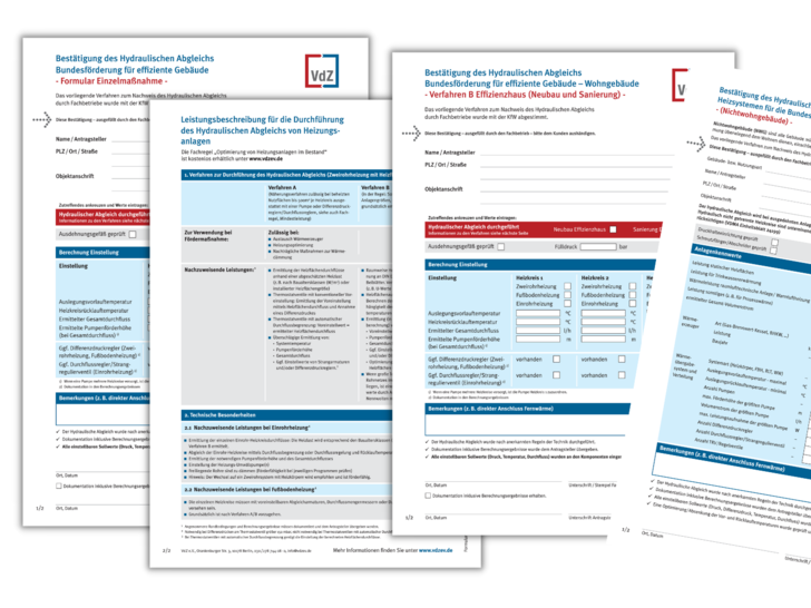 Vdz Formular Hydraulischer Abgleich 2020