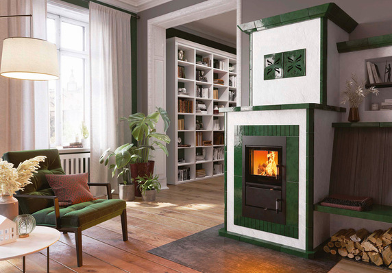 © Bild: Spartherm Alter Kaminofen mit neuem Einsatz