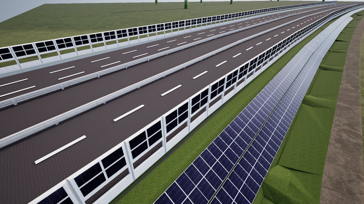 © Drees & Sommer Solarautobahnen können die Energiewende in Deutschland vorantreiben.