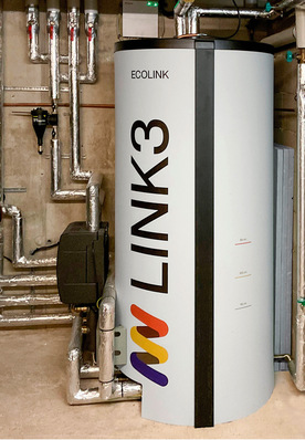 © Bild: Link3 Bei einer Messung am Zentrum für Innovative Energiesysteme in Düsseldorf konnte dieser Schichtenspeicher den Stromverbrauch einer Wärmepumpe um 30 Prozent senken.