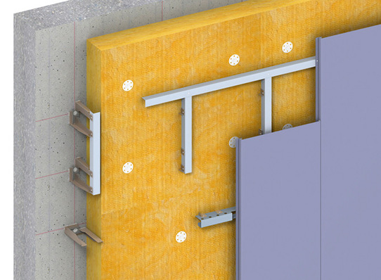 © Bild: Domico Die zum Planum-System gehörenden Modulleisten ermöglichen die dehnungsgerechte und zudem nicht sichtbare Befestigung der Bekleidungselemente.