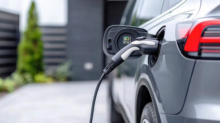 © Bild: khonkangrua - stock.adobe.com Strom aus den Batterien der Elektroautos ins häusliche oder auch öffentliche Netz zurückzuspeisen, scheint ein schwer erreichbares Ziel.