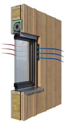 © Bild: Beck+Heun Das in die Fensterlaibung integrierte Lüftungsmodul Airfox HB …